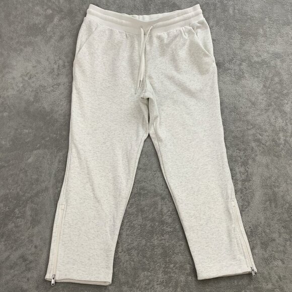 ATHLETA Pant Women Large Petite Gray Cozy Karma Zip Active Lounge Athleisure - Picture 1 of 12